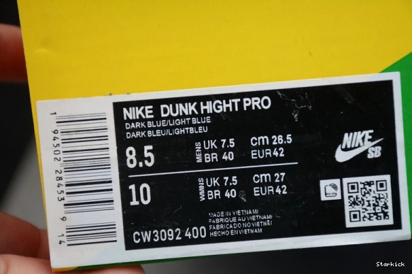  Dunk Notre High Nike CW3092-400 AB Navy Midnight 0719